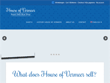 Tablet Screenshot of houseofvermeer.com